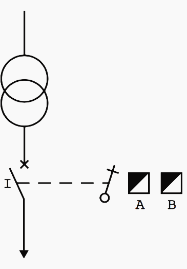 Locking on supply inversion and on HV station