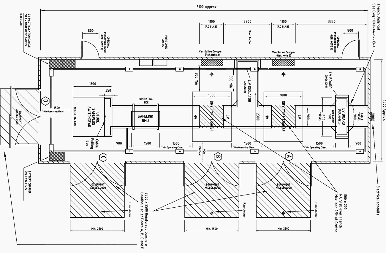 electrical substation layout