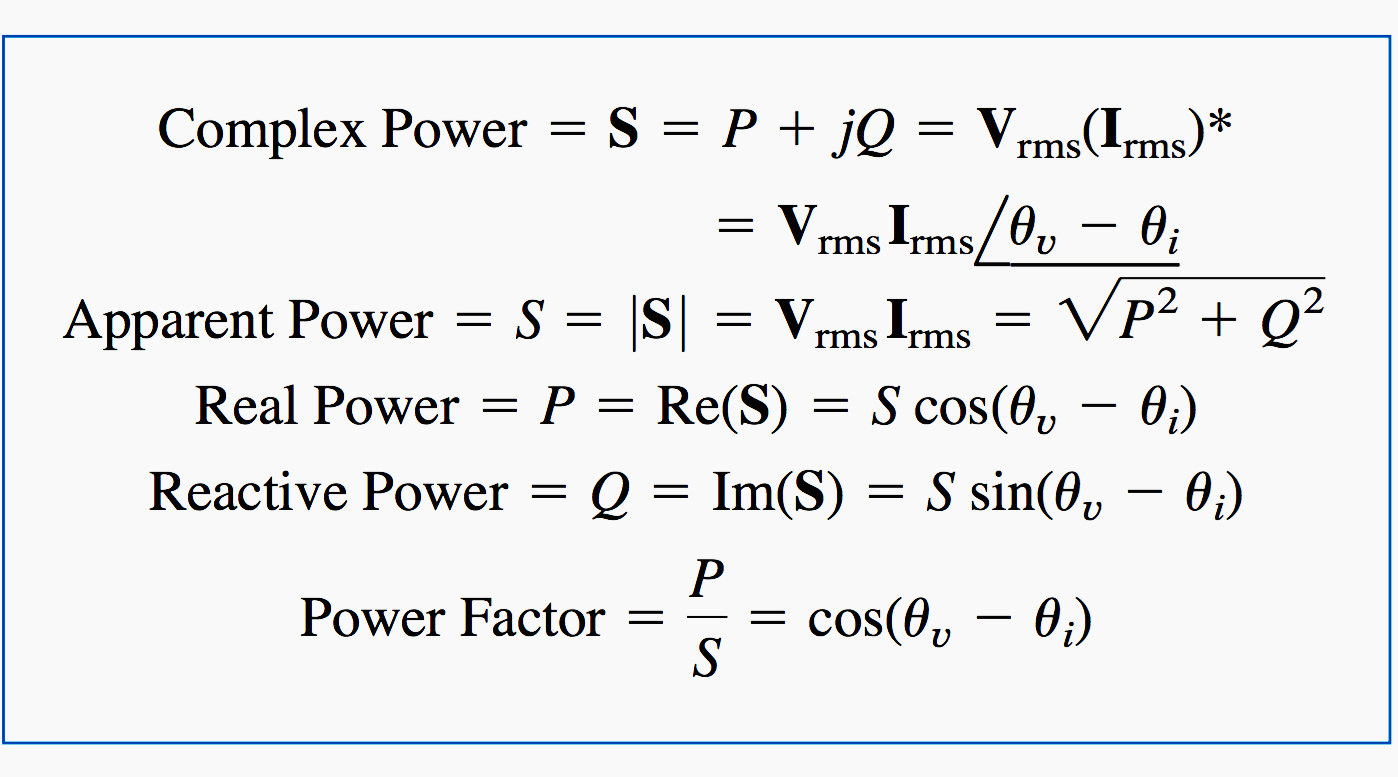 What is the rated power? formula for calculating active power