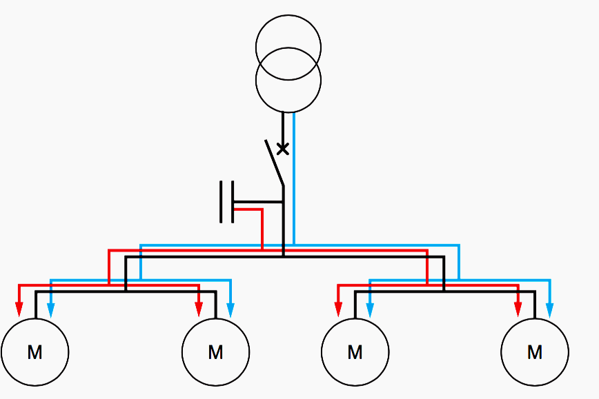 Global installation of capacitors