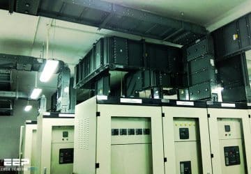 Power distribution inside large buildings