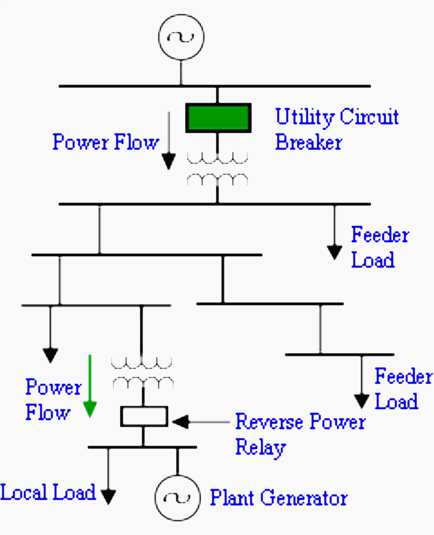 Utility and plant generator in parallel