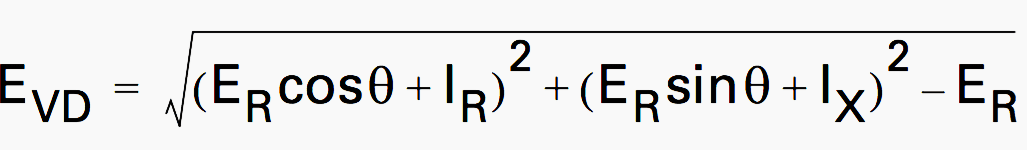 Voltage drop - Exact method If the receiving end voltage, load current and power factor (PF) are known