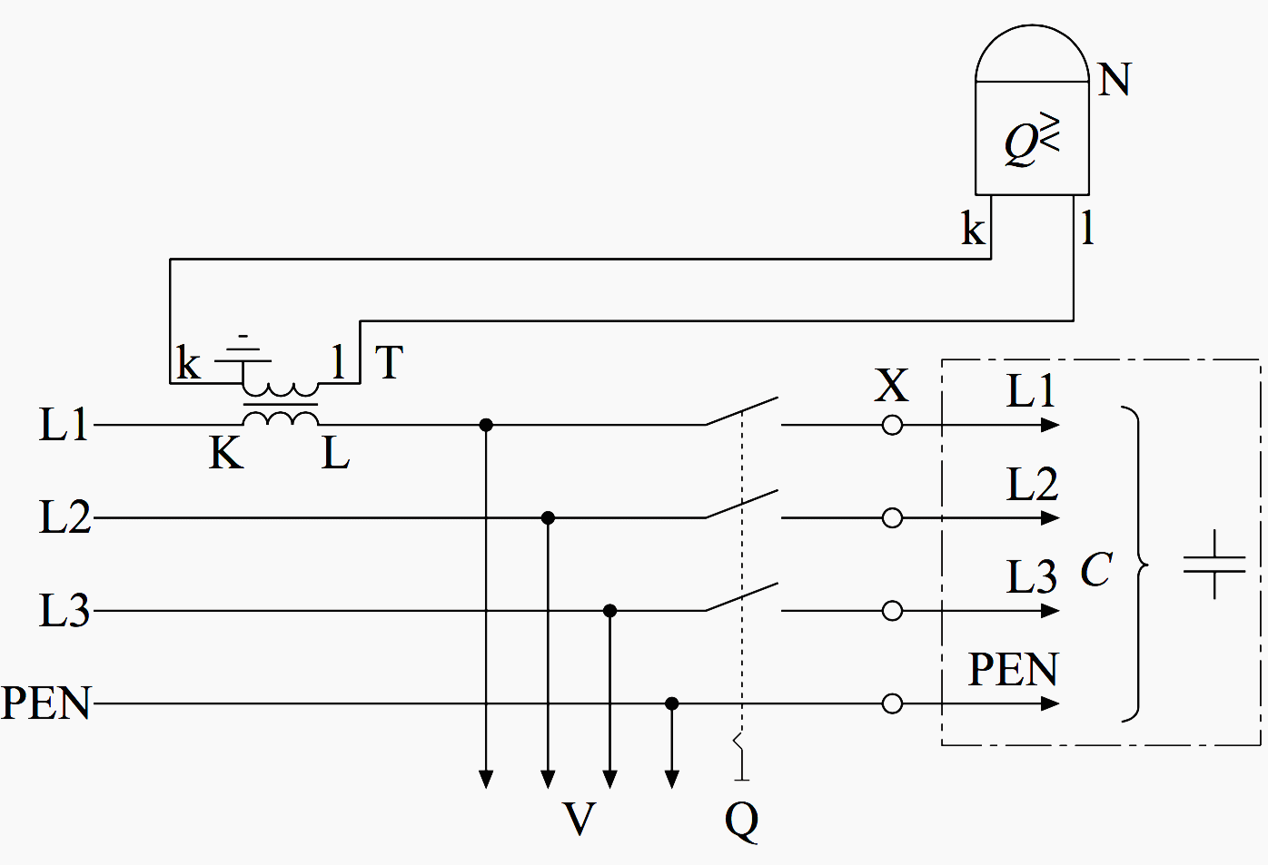 Wiring Of Power Factor Relay On Lv And Mv Side Circuit