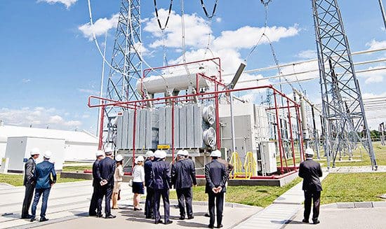 A large power transformer in the field (ABB)