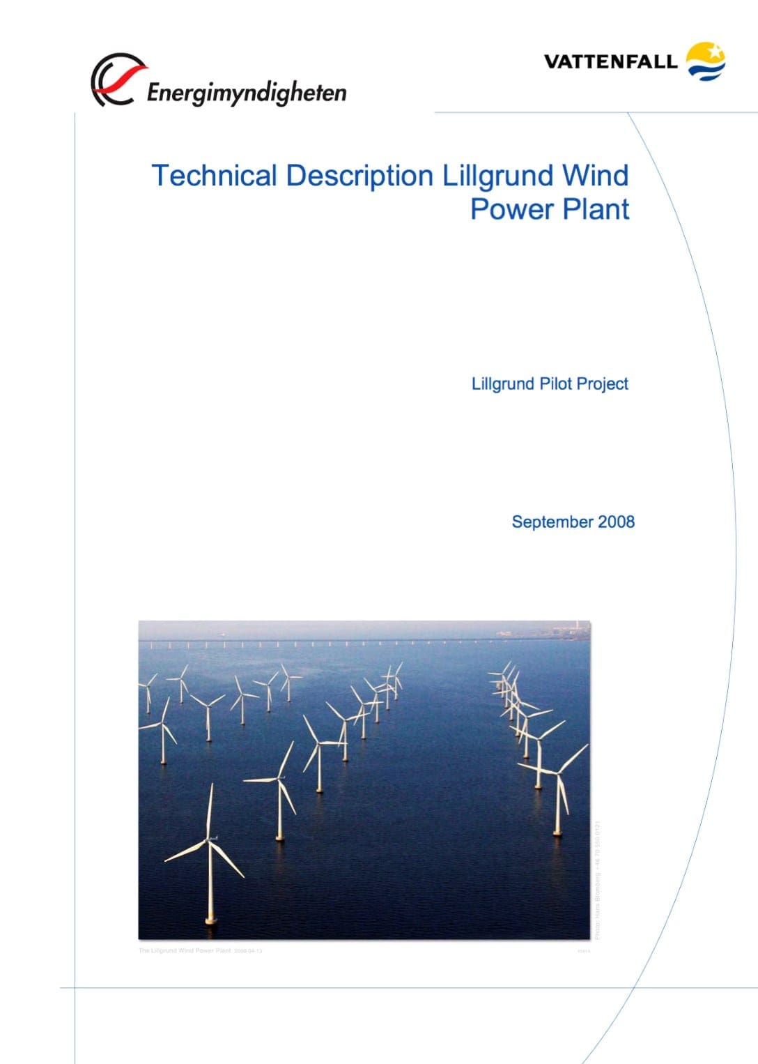 Technical Description Lillgrund Wind Power Plant