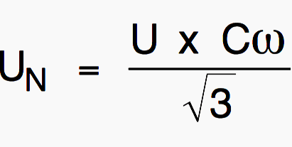 Rated voltage formulae