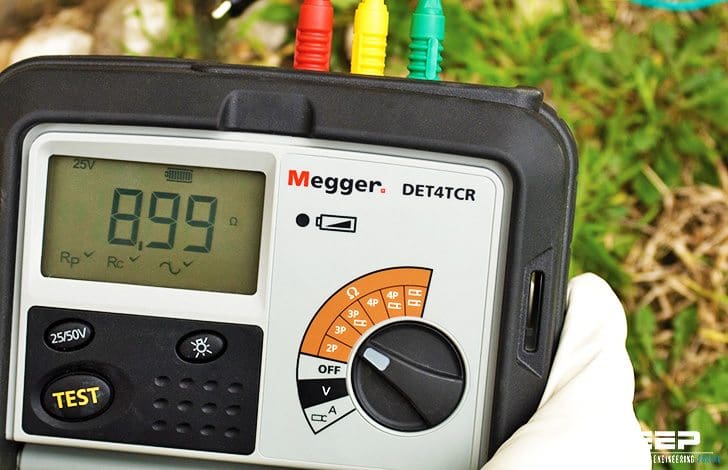 DET4TCR earth/ground resistance tester with ART - attached rod technique capability