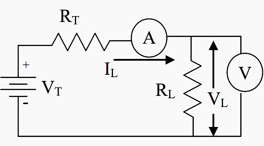 Connections for an ammeter and a voltmeter