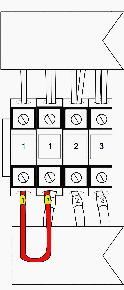 Add an additional terminal and connect it to the other