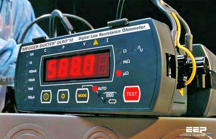 Low resistance testing to ensure electrical system performance