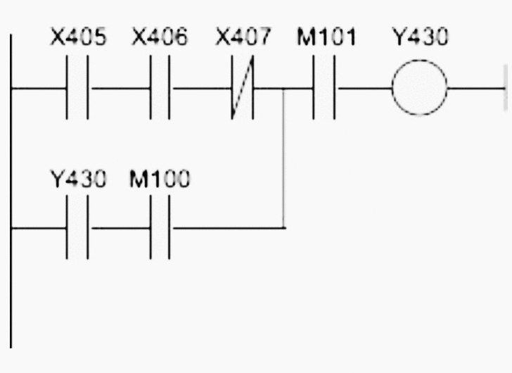 Diagrama ladder Mitsubishi