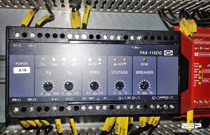 2 types of synchronisers required on a power system with two supplies