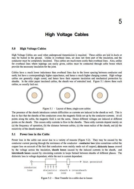 The basics of high voltage cables for underground energy transmission