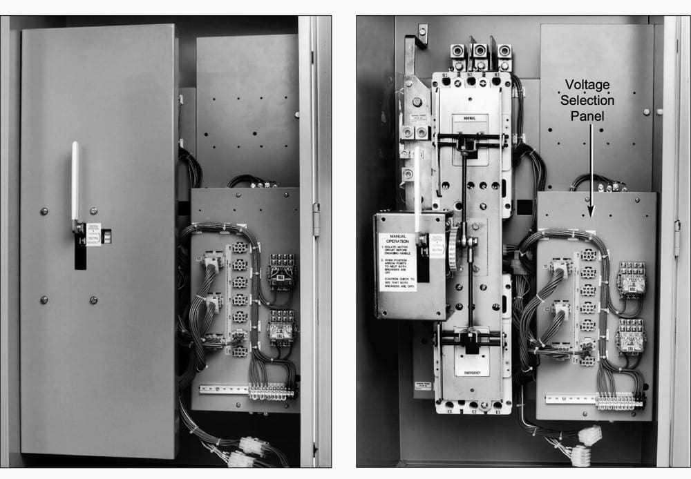 In automatic mode, the transfer switch controller completely manages both initiation and operation.