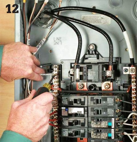 Installing transfer switch - Step #12