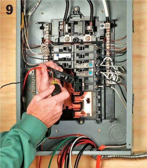 Installing transfer switch - Step #9