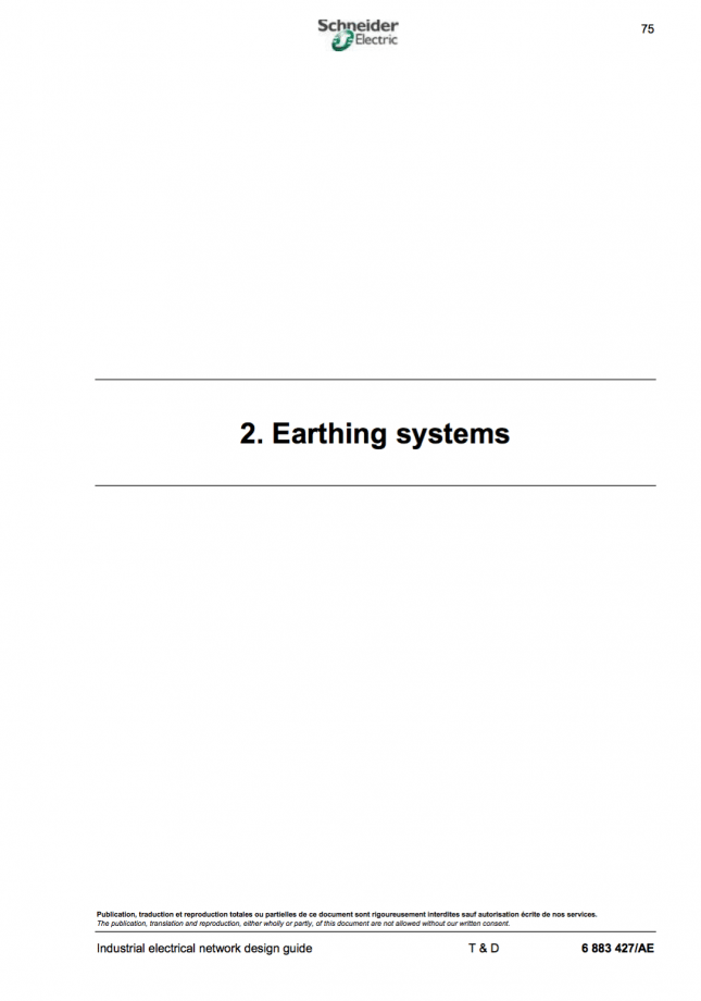 Earthing systems in medium and low voltage electrical networks | EEP