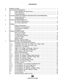 Inspection And Test Procedures For Electrical Power Equipment And 