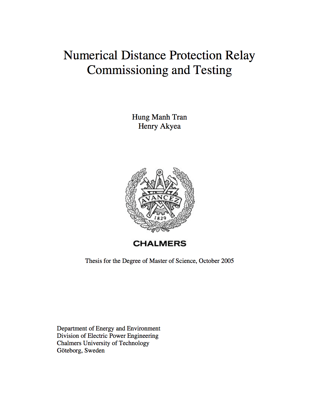 Numerical Distance Protection Relay - Testing And Commissioning Guidelines