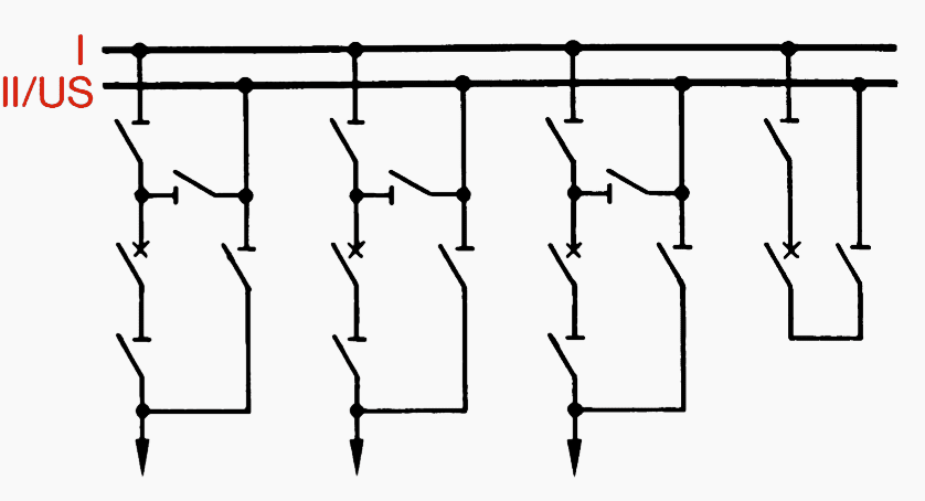 Composite double bus/bypass bus