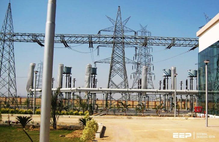 400/220 kV gas insulated (GIS) transmission substation controlled by SCADA