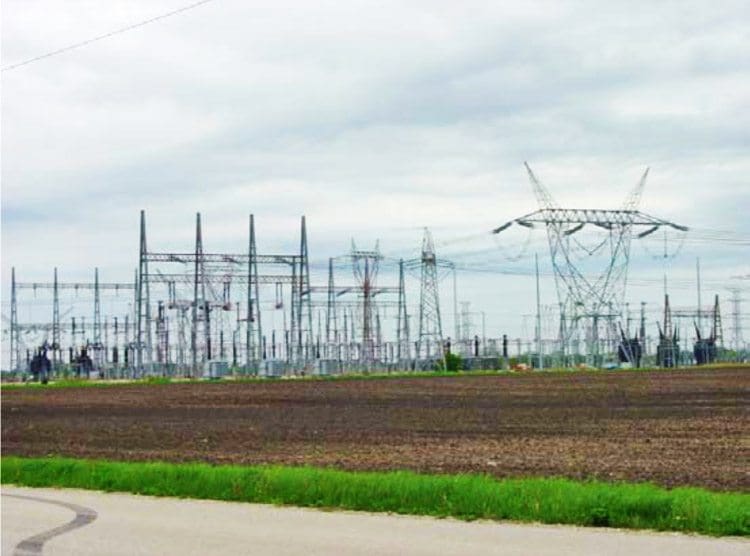 Substation in the Vicinity of Manhattan, IL