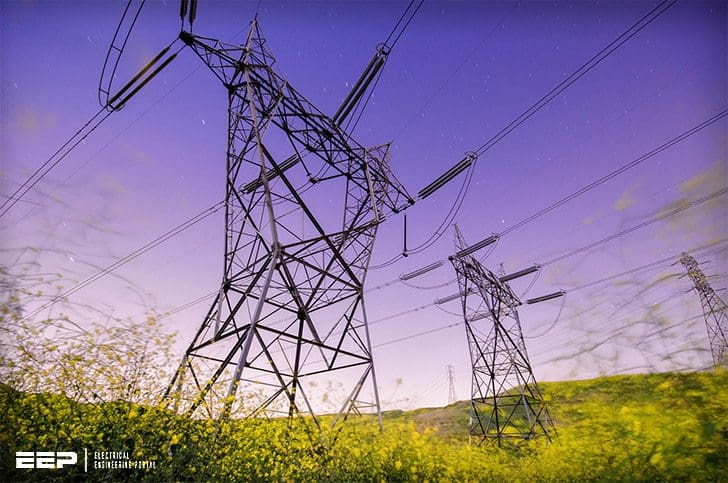 power lines tower