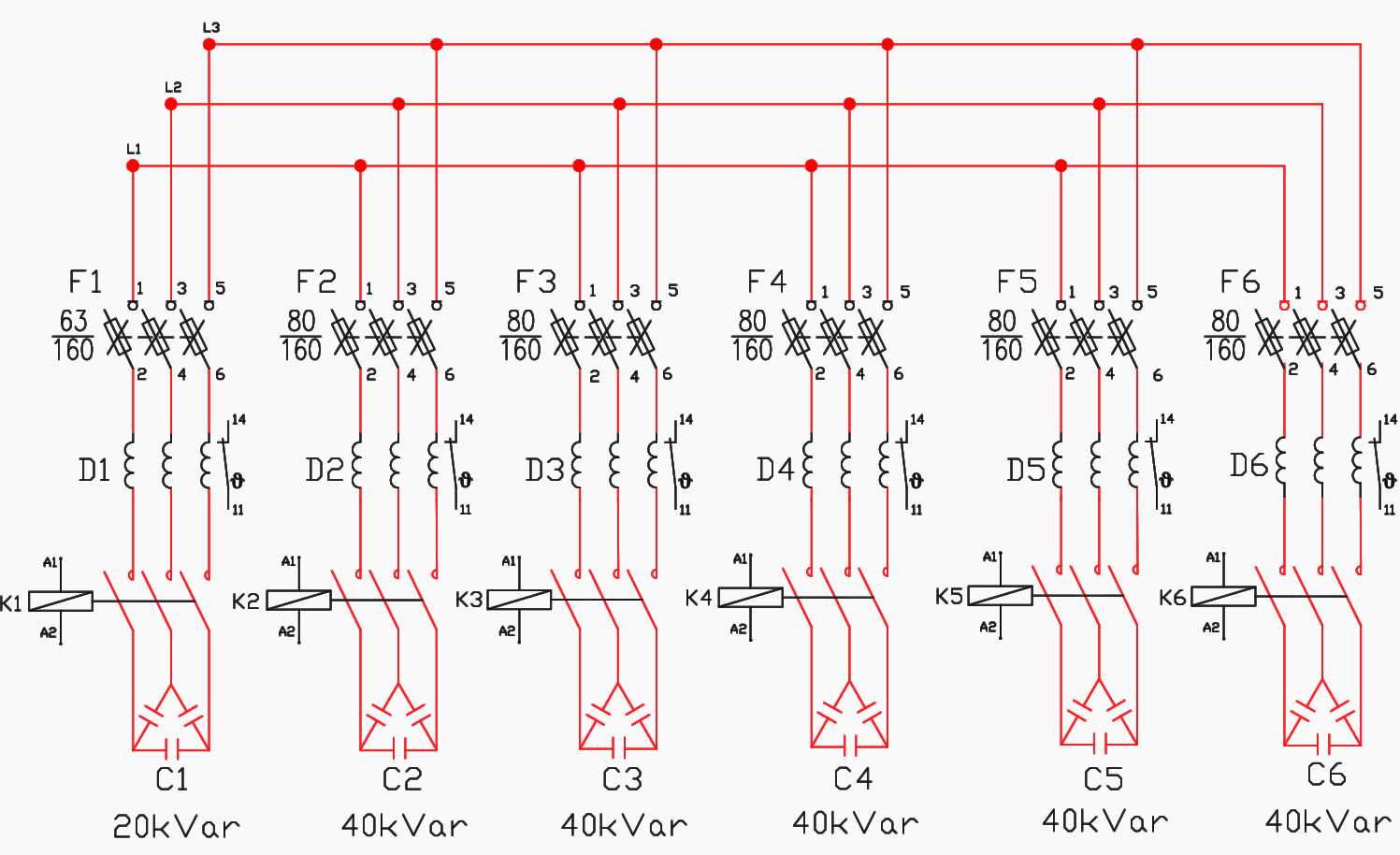 Power Capacitor Selection Chart