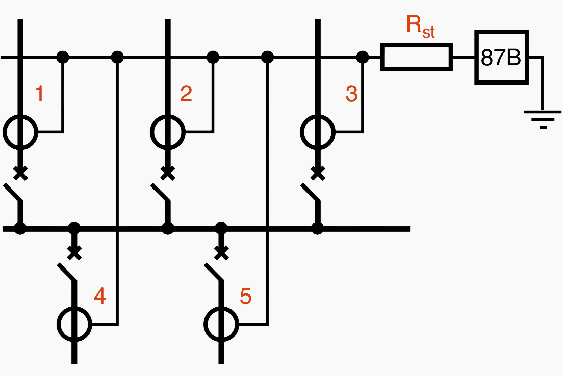 High impedance “busbar” differential protection