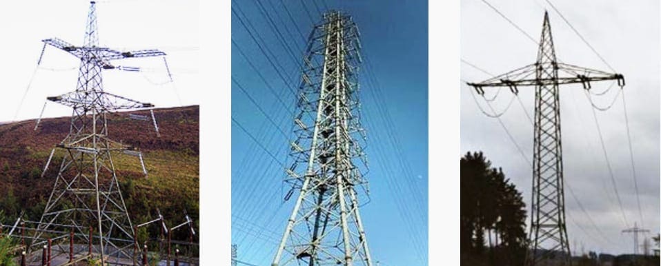 Transmission tower types