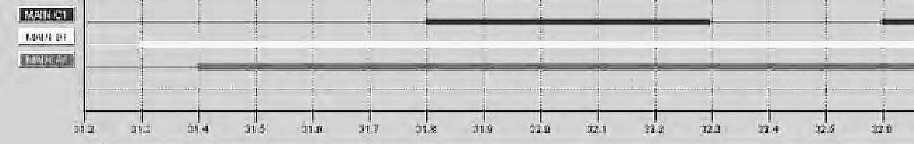 Graph showing contact bounce of a breaker