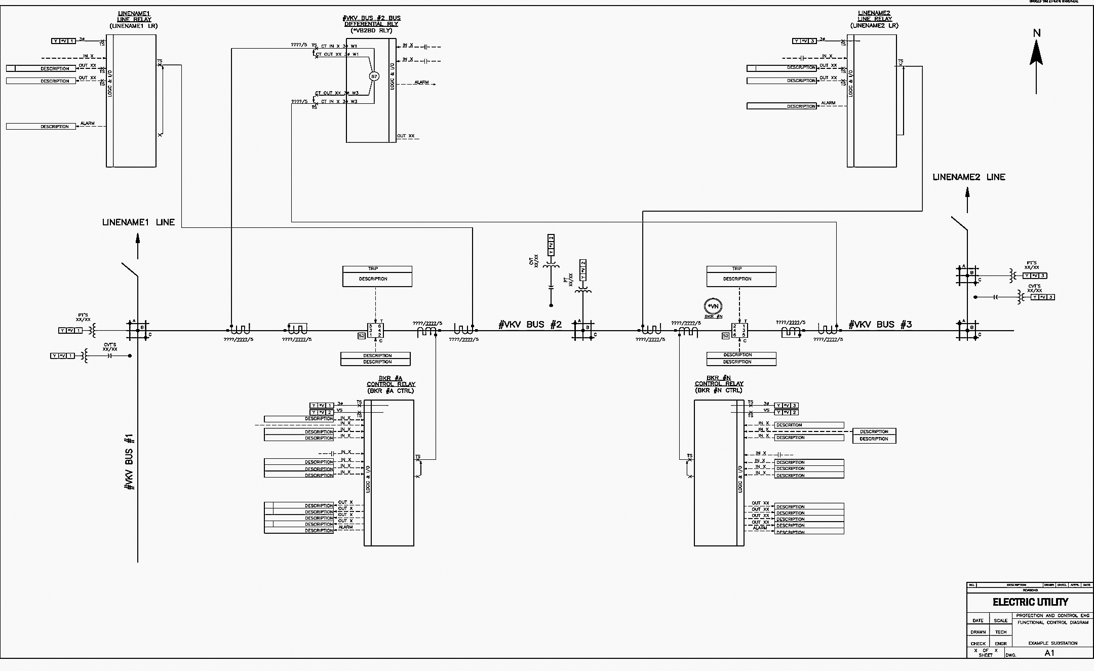 example of single line diagram