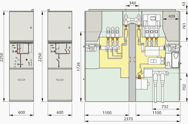 Gas-insulated switchgear NXPLUS C (double-busbar)