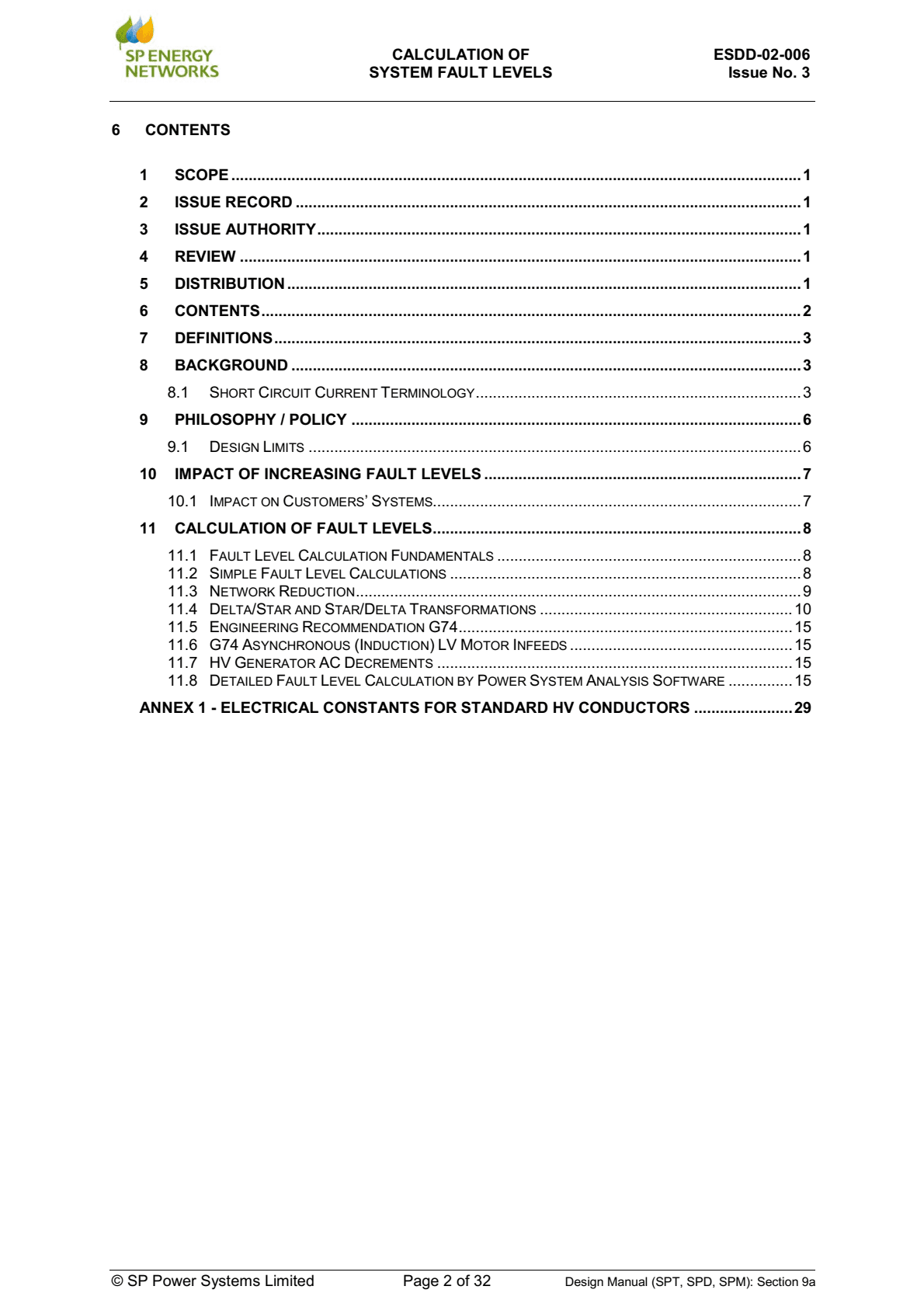 short circuit calculations excel