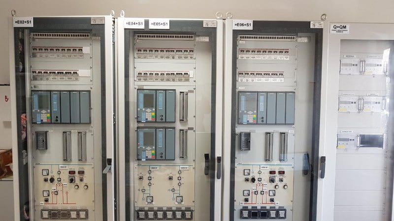 Protection relays cabinet