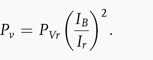 Power losses proportional to the square of the current