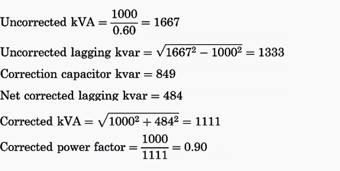 Capacitance calculations