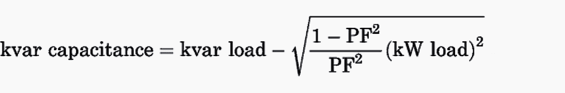 capacitive kilovars