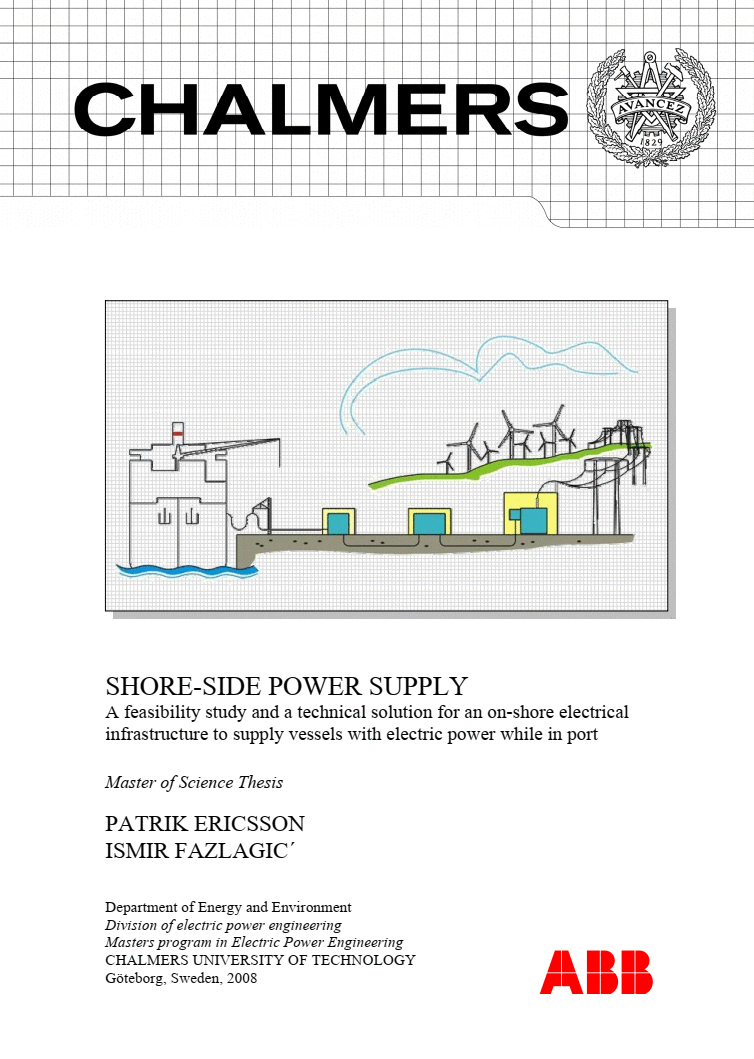 On-shore electrical infrastructure for supplying vessels with electric power in port