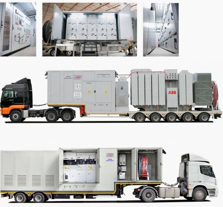 Mobile MV/MV substations can be easily transport and energized in case of emergency and temporary situations