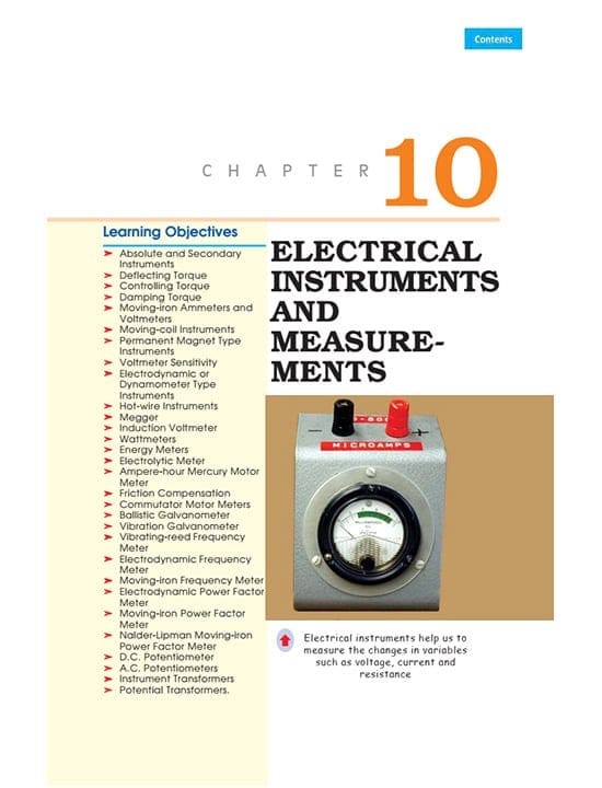 The basics of electrical instruments and measurements (theory and applications)