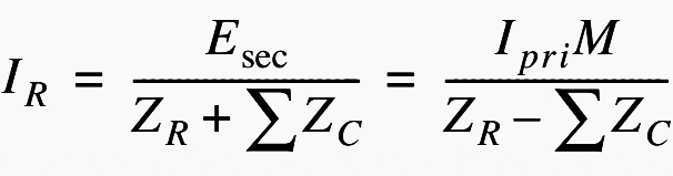 Primary current formulae