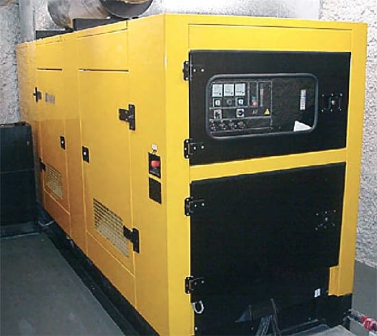 Mobile generator set for fixed installation