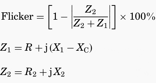 Flicker formulae