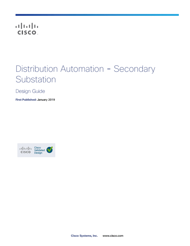 Design guide to advanced distribution automation in secondary substations - Cisco