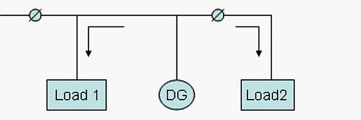 DG connected to the network with no power export