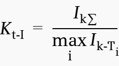 characteristic displacement factor Kt-I