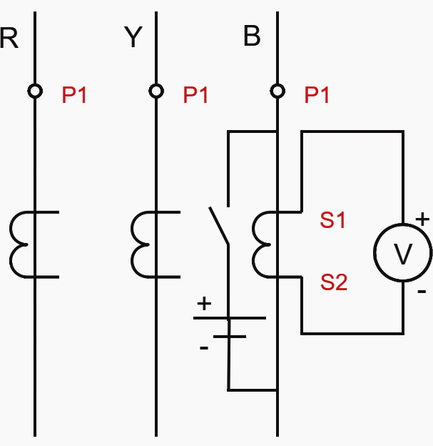 Ct Polarity Test Circuit Diagram