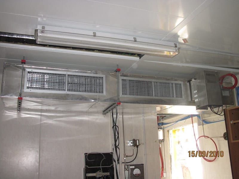 Substation HVAC ductwork for air circulation